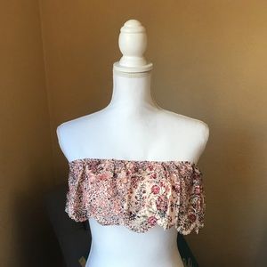 Victoria Secret Bandeau Bralette Pink Floral